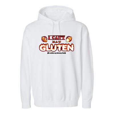 I CanT Eat Gluten It Makes My Tummy Garment-Dyed Fleece Hoodie