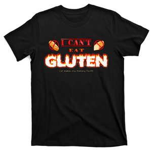 I Can't Eat Gluten It Makes My Tummy Hurt Apparel T-Shirt