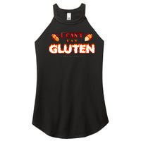 I Can't Eat Gluten It Makes My Tummy Hurt Apparel Women's Perfect Tri Rocker Tank