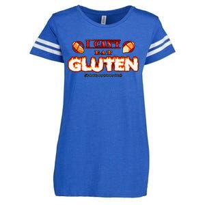 I Can't Eat Gluten It Makes My Tummy Hurt Apparel Enza Ladies Jersey Football T-Shirt