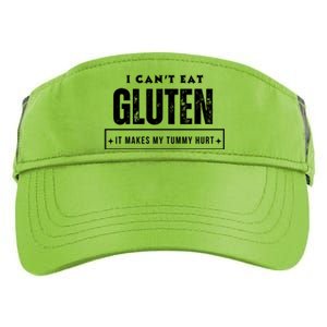 I Can't Eat Gluten It Makes My Tummy Hurt Gluten Intolerant Celiac Meme Adult Drive Performance Visor