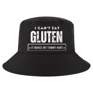 I Can't Eat Gluten It Makes My Tummy Hurt Gluten Intolerant Celiac Meme Cool Comfort Performance Bucket Hat