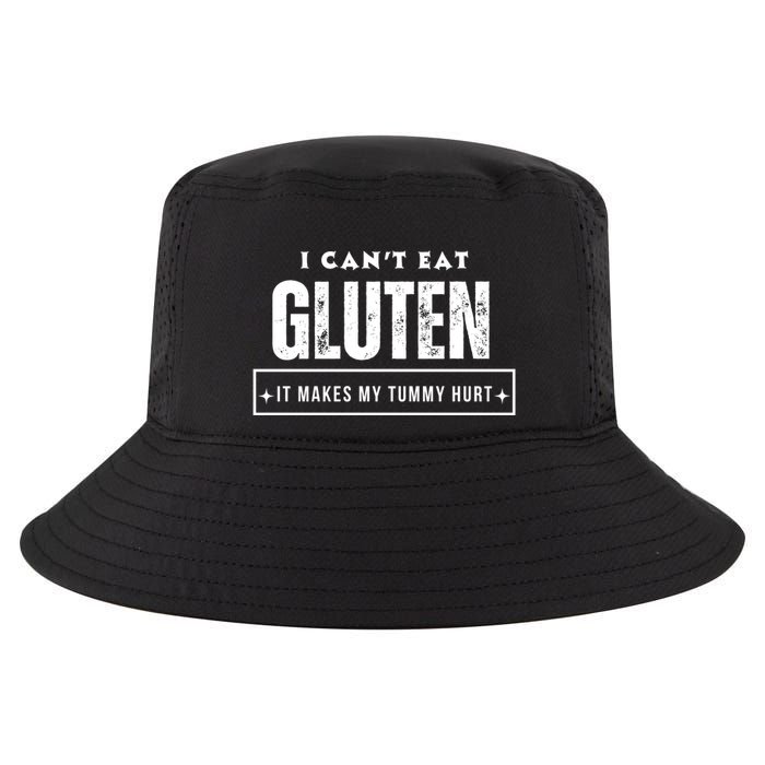 I Can't Eat Gluten It Makes My Tummy Hurt Gluten Intolerant Celiac Meme Cool Comfort Performance Bucket Hat