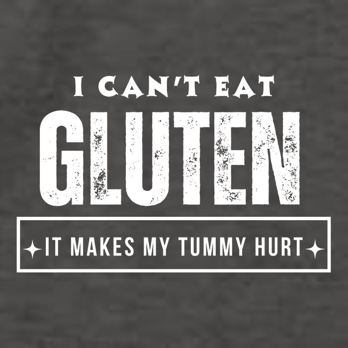 I Can't Eat Gluten It Makes My Tummy Hurt Gluten Intolerant Celiac Meme Vector Backpack