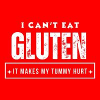 I Can't Eat Gluten It Makes My Tummy Hurt Gluten Intolerant Celiac Meme Zip Tote Bag