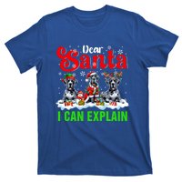 I Can Explain Xmas Three Santa Reindeer Elf Great Danes Gift T-Shirt