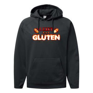 I Can't Eat Gluten It Makes My Tummy Hurt Apparel Performance Fleece Hoodie