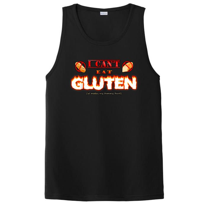 I Can't Eat Gluten It Makes My Tummy Hurt Apparel PosiCharge Competitor Tank