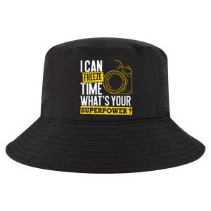 I Can Freeze Time Superpower Photographer Camera Cool Comfort Performance Bucket Hat