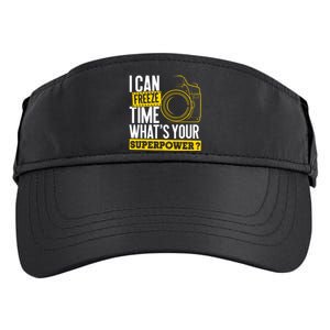 I Can Freeze Time Superpower Photographer Camera Adult Drive Performance Visor