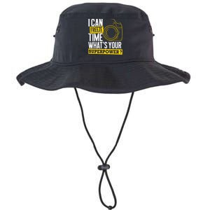 I Can Freeze Time Superpower Photographer Camera Legacy Cool Fit Booney Bucket Hat