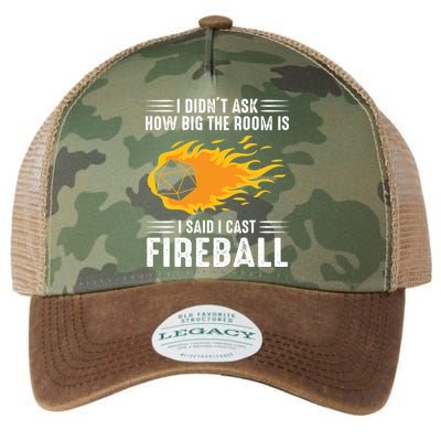 I Cast Fireball Funny Nerd Geek Wizard Magic Legacy Tie Dye Trucker Hat