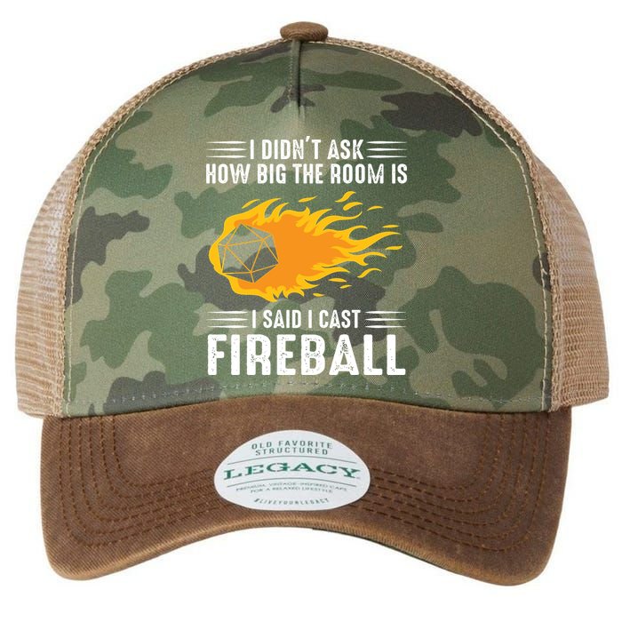 I Cast Fireball Funny Nerd Geek Wizard Magic Legacy Tie Dye Trucker Hat
