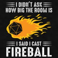 I Cast Fireball Funny Nerd Geek Wizard Magic Ladies PosiCharge Tri-Blend Wicking Tank