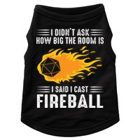 I Cast Fireball Funny Nerd Geek Wizard Magic Doggie Tank