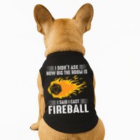 I Cast Fireball Funny Nerd Geek Wizard Magic Doggie Tank
