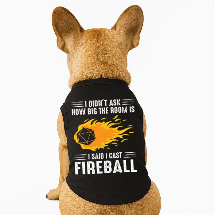 I Cast Fireball Funny Nerd Geek Wizard Magic Doggie Tank