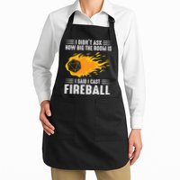 I Cast Fireball Funny Nerd Geek Wizard Magic Apron