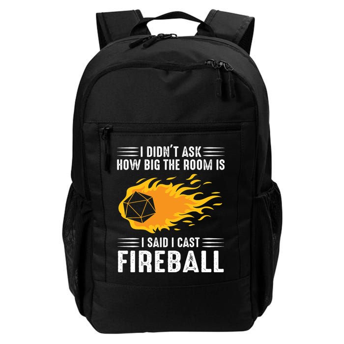 I Cast Fireball Funny Nerd Geek Wizard Magic Daily Commute Backpack