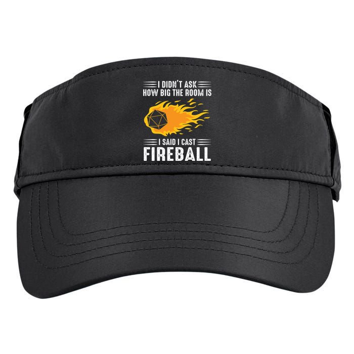 I Cast Fireball Funny Nerd Geek Wizard Magic Adult Drive Performance Visor