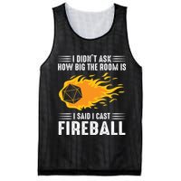 I Cast Fireball Funny Nerd Geek Wizard Magic Mesh Reversible Basketball Jersey Tank