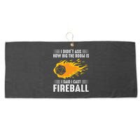I Cast Fireball Funny Nerd Geek Wizard Magic Large Microfiber Waffle Golf Towel