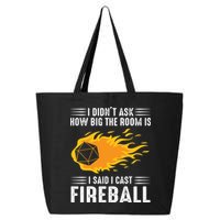 I Cast Fireball Funny Nerd Geek Wizard Magic 25L Jumbo Tote