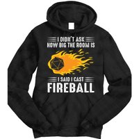 I Cast Fireball Funny Nerd Geek Wizard Magic Tie Dye Hoodie