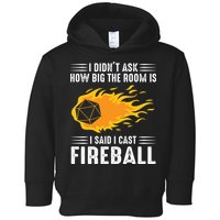 I Cast Fireball Funny Nerd Geek Wizard Magic Toddler Hoodie