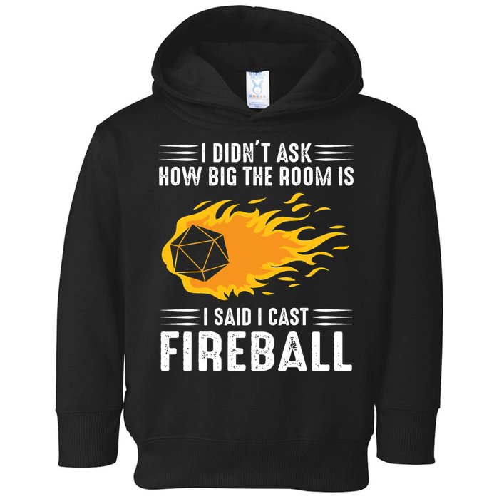 I Cast Fireball Funny Nerd Geek Wizard Magic Toddler Hoodie