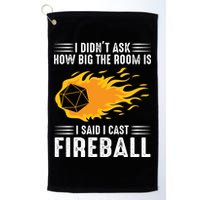 I Cast Fireball Funny Nerd Geek Wizard Magic Golf Towel