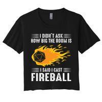 I Cast Fireball Funny Nerd Geek Wizard Magic Crop Top