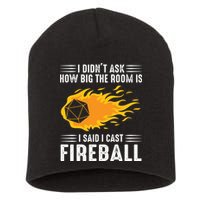 I Cast Fireball Funny Nerd Geek Wizard Magic Short Acrylic Beanie
