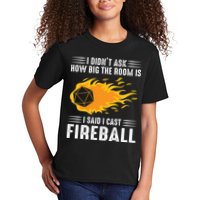 I Cast Fireball Funny Nerd Geek Wizard Magic Kids T-Shirt