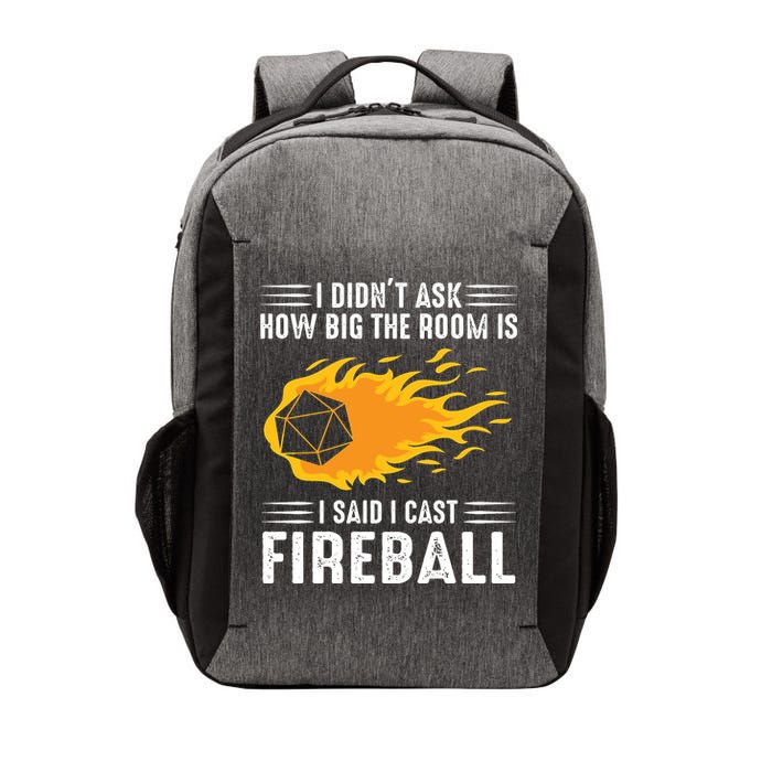 I Cast Fireball Funny Nerd Geek Wizard Magic Vector Backpack