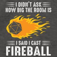 I Cast Fireball Funny Nerd Geek Wizard Magic Vector Backpack