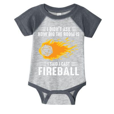 I Cast Fireball Funny Nerd Geek Wizard Magic Infant Baby Jersey Bodysuit
