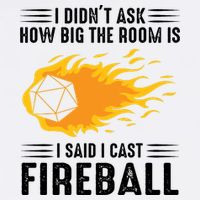 I Cast Fireball Funny Nerd Geek Wizard Magic Garment-Dyed Sweatshirt