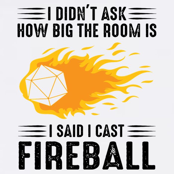 I Cast Fireball Funny Nerd Geek Wizard Magic Garment-Dyed Sweatshirt