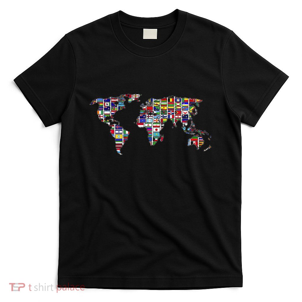 International Country Flags Traveling Countries World Flags T-Shirt