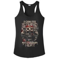 I Can Fix Stupid But Its Gonna Hurt Cool Skull Ladies PosiCharge Competitor Racerback Tank
