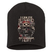 I Can Fix Stupid But Its Gonna Hurt Cool Skull Short Acrylic Beanie