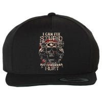 I Can Fix Stupid But Its Gonna Hurt Cool Skull Wool Snapback Cap