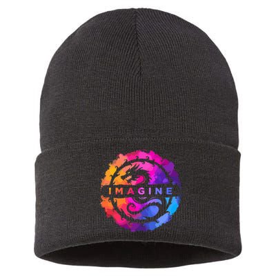 Imagine Colorful Fantasy Sustainable Knit Beanie