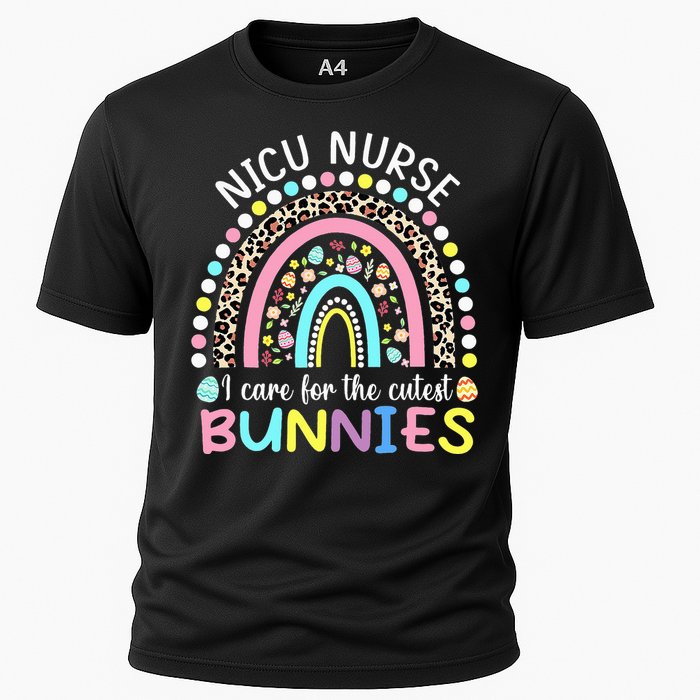 I Care For The Cutest Bunnies NICU Nurse Easter Day Cooling Performance Crew T-Shirt