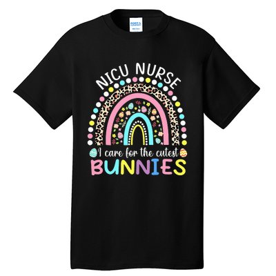 I Care For The Cutest Bunnies NICU Nurse Easter Day Tall T-Shirt