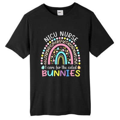 I Care For The Cutest Bunnies NICU Nurse Easter Day Tall Fusion ChromaSoft Performance T-Shirt