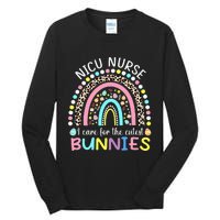 I Care For The Cutest Bunnies NICU Nurse Easter Day Tall Long Sleeve T-Shirt