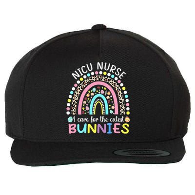 I Care For The Cutest Bunnies NICU Nurse Easter Day Wool Snapback Cap