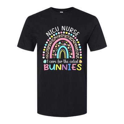 I Care For The Cutest Bunnies NICU Nurse Easter Day Softstyle CVC T-Shirt